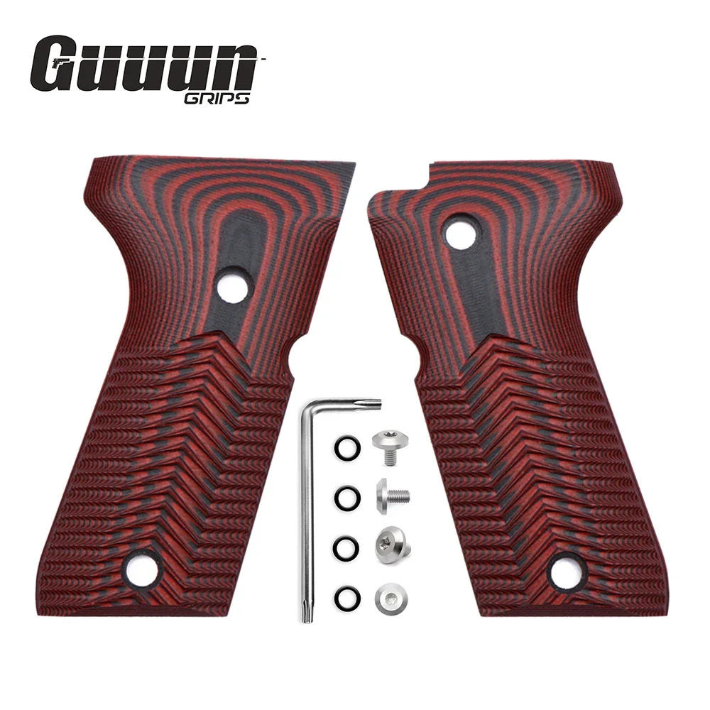 Guuun G10 Grips for Beretta 92 /96 Compact, Ridgeback Texture - Include screws