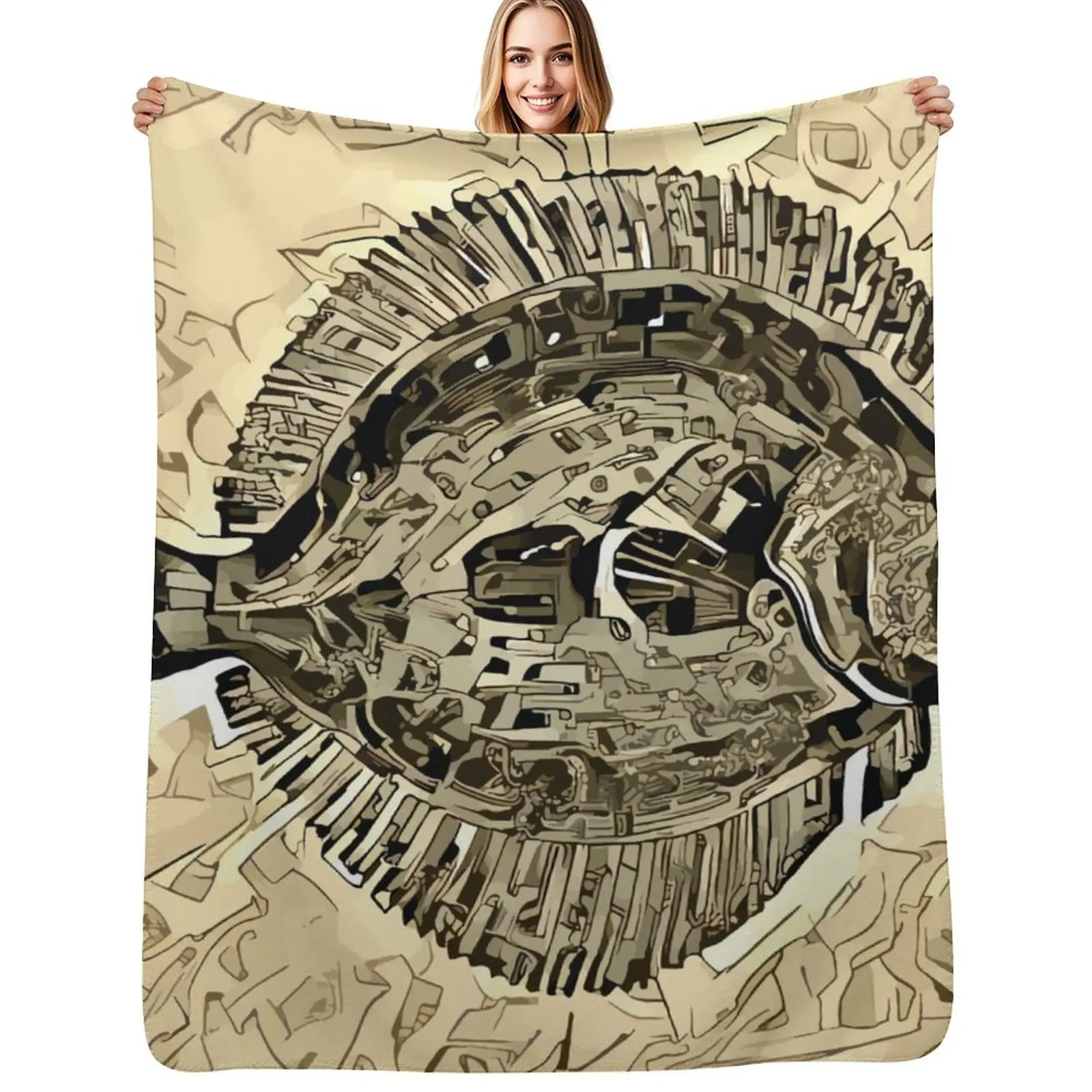 

Flounder - Digital 34 Throw Blanket Softest Soft Blankets For Bed Hairy Blankets