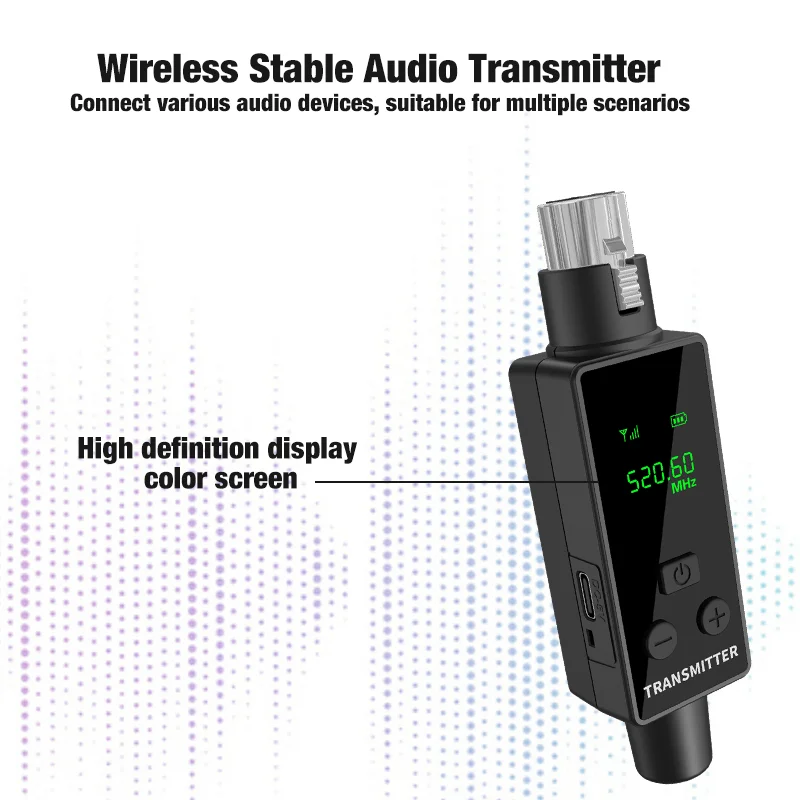 محول XLR نظام إرسال واستقبال الميكروفون اللاسلكي مناسب للميكروفونات الديناميكية والقيثارات وخلاطات الصوت #3