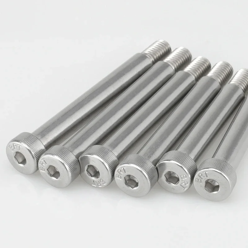 304 A2 Stainless Steel M3 M4 M5 M6 M8 M10 Knurled Hexagonal Roller Bearing Profile Shoulder Screw Bolt