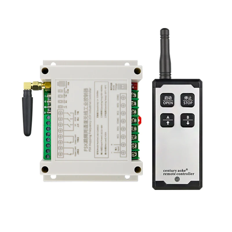 

433MHz Frequency hopping DC12-48V With Limit Remote Control Switch for Winches in Industry Mobile lifts