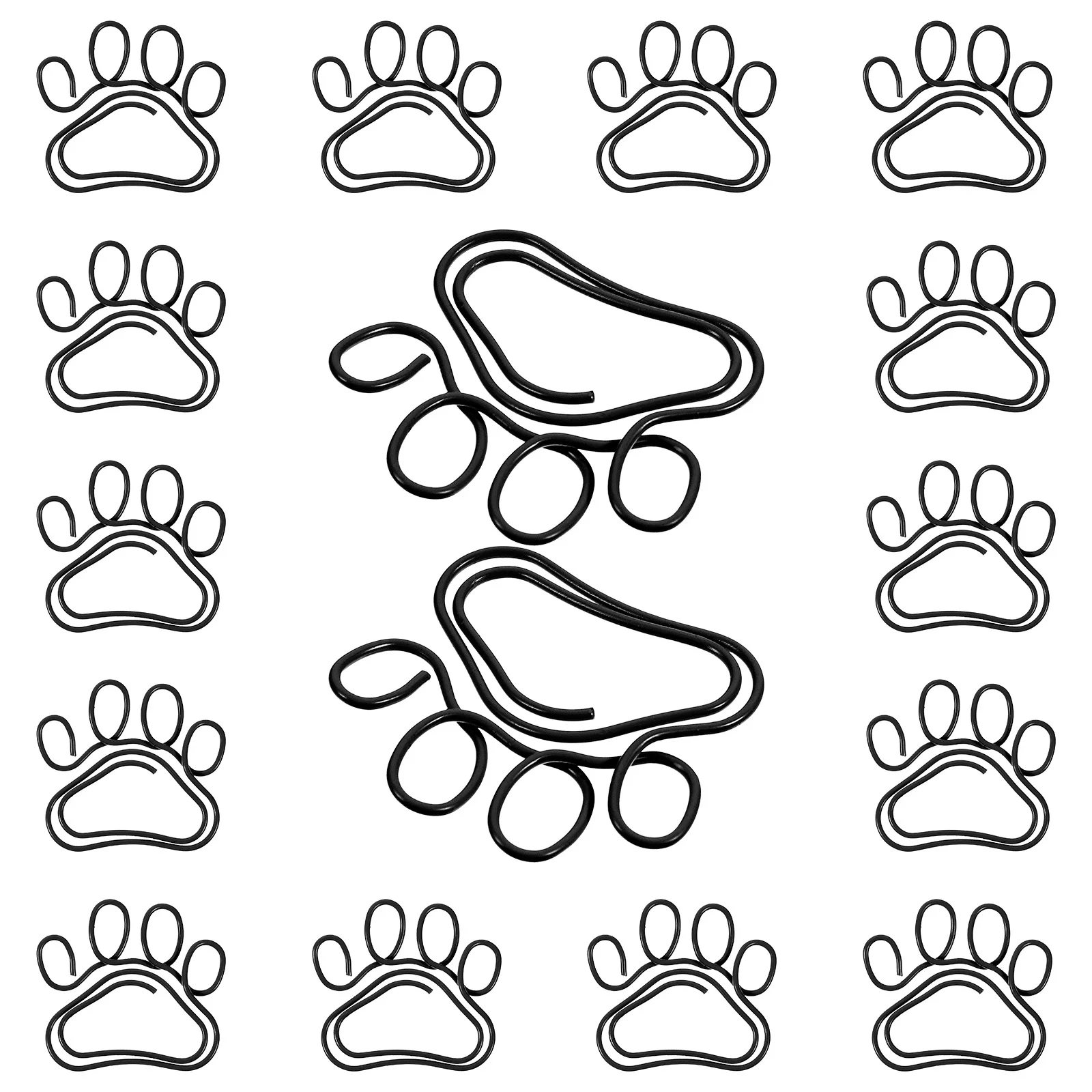 20Pcs Metal Cat Clips Cute Small Document Clips for File Organization Creative Office Supplies Clasp for Envelopes and