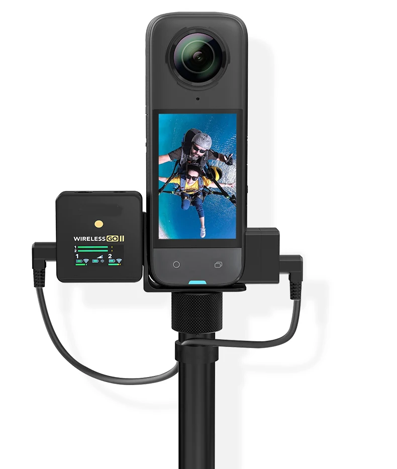 

For Insta360 X5 Cold Shoe Mount For Rode Wireless Go Receiver Audio Holder Bracket Adapter For Insta 360 X5 Accessories