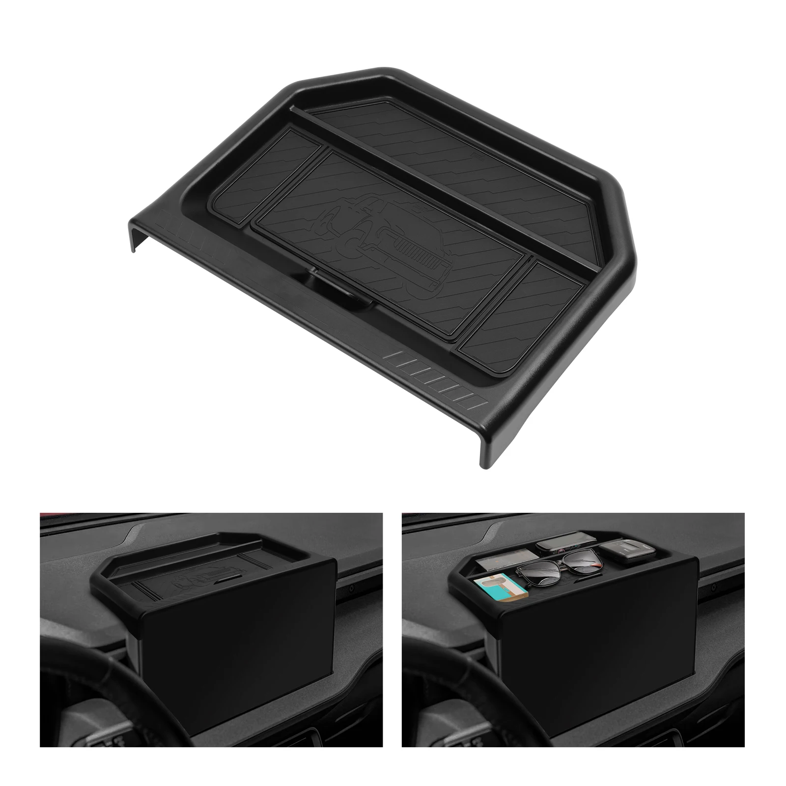 

for Ford Maverick 2025 Car Storage Box Central Control Screen Rear Storage Case Interior Accessories Dashboard Storage Tray