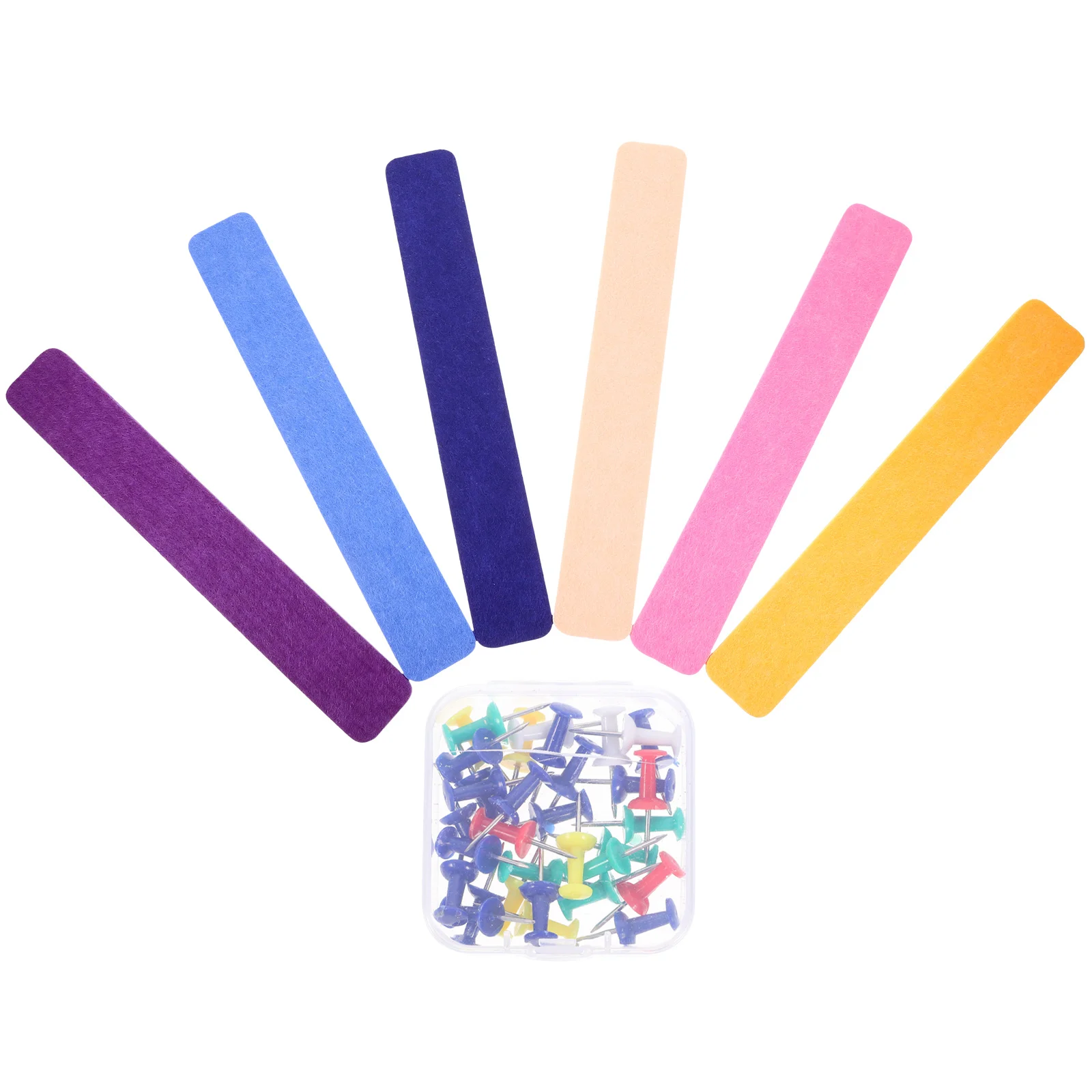 6 قطعة شرائط لوحة الإعلانات اللباد لوحات دبوس للجدران سهلة التركيب طويلة الأمد استخدام التصميم العملي شرائط مذكرة الزخرفية