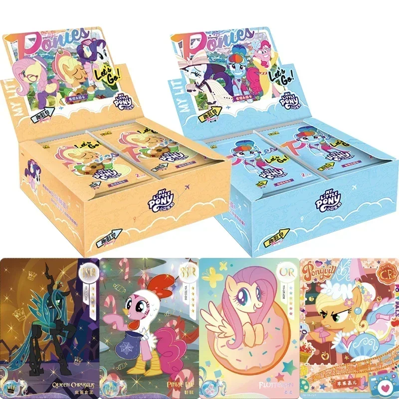 KAYOU-tarjeta de My Little Pony auténtica, tarjeta eterna de la amistad, paquete de película divertida, tarjeta de princesa rara CR, tarjetas coleccionables, juguetes, regalos