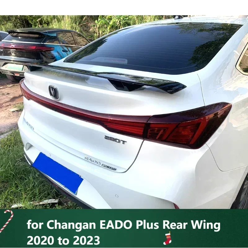 New! Glossy Black Spoiler for Changan EADO Plus Rear Wing 2020 to 2023 Car Tail Fin Accessories Transform the Style