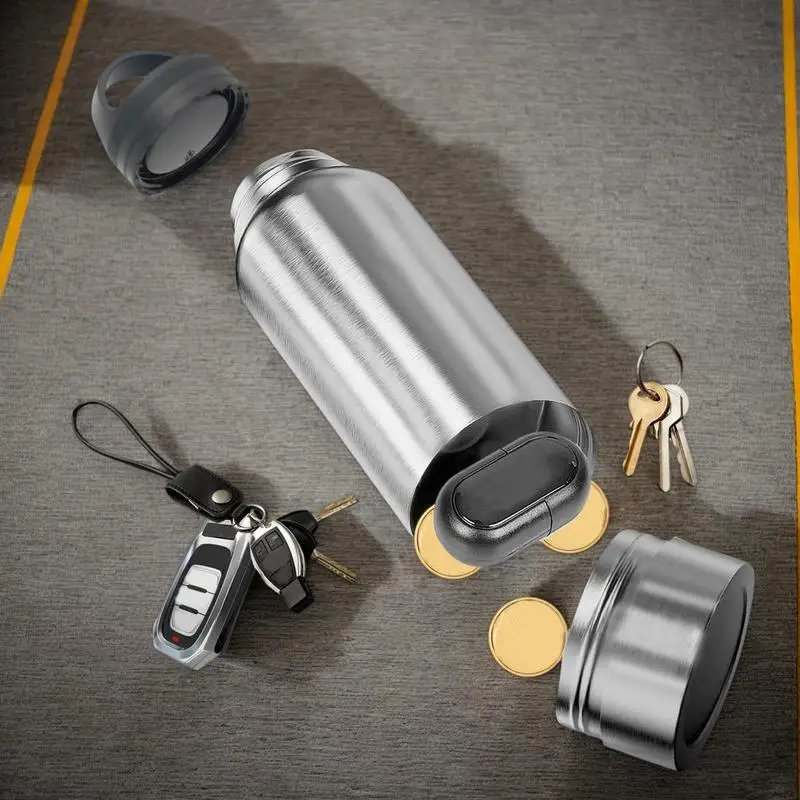 Contenitore per bottiglia d'acqua HiddenTumbler in acciaio inossidabile, sicuro per deviazione con enorme spazio segreto per carte, chiavi, contanti