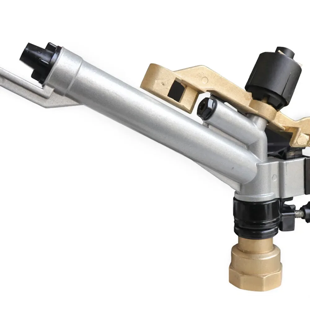 

1.5-Inch Heavy Duty Impact Sprinkler Gun - 360° Full Circle Spray w/5000 sq ft Coverage for Lawn & Farm Irrigation