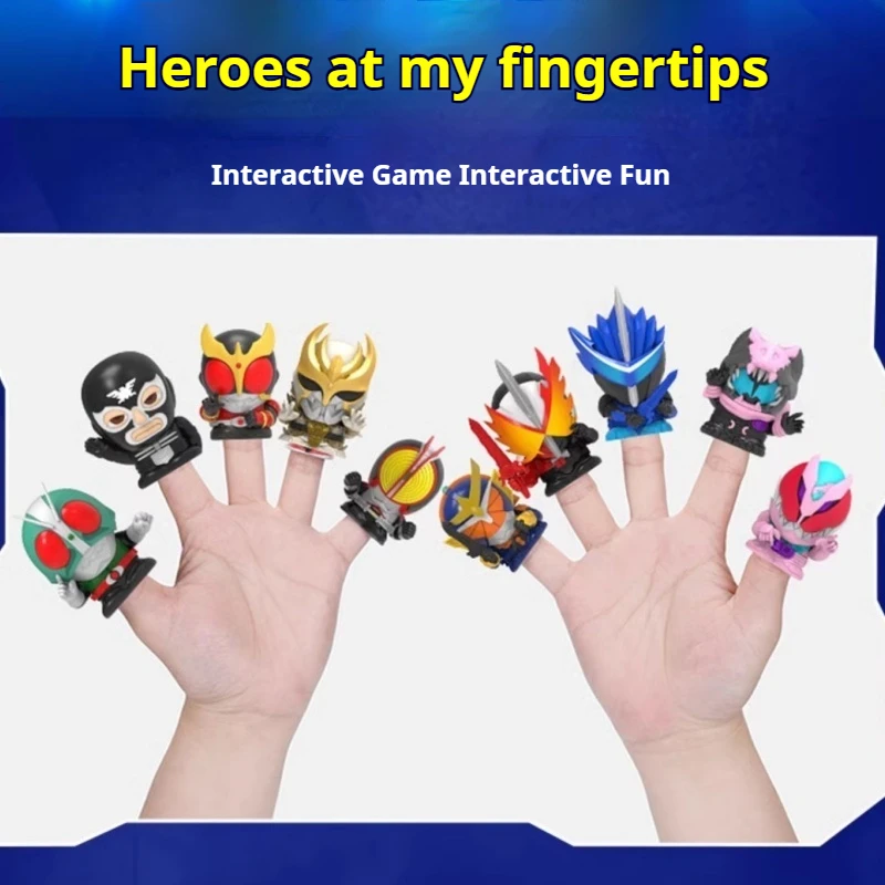 Genuine New Kamen Rider Fingertip Duel Blind Box Finger To Finger Duel Game Twist Egg Toys Surrounding Ornaments Children'S Gift