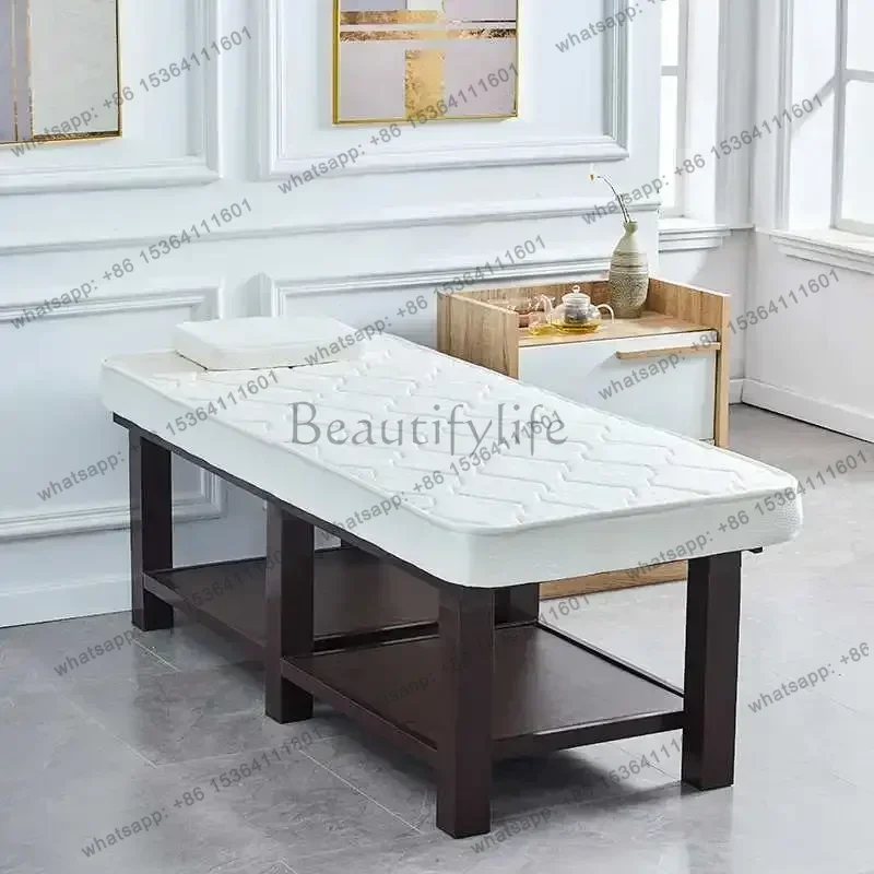 Factory Direct Sales Solid Wood Thai Massage Beds Beautify Physiotherapy Massage Tables Knead Ear Cleaning Commercial Furniture 6