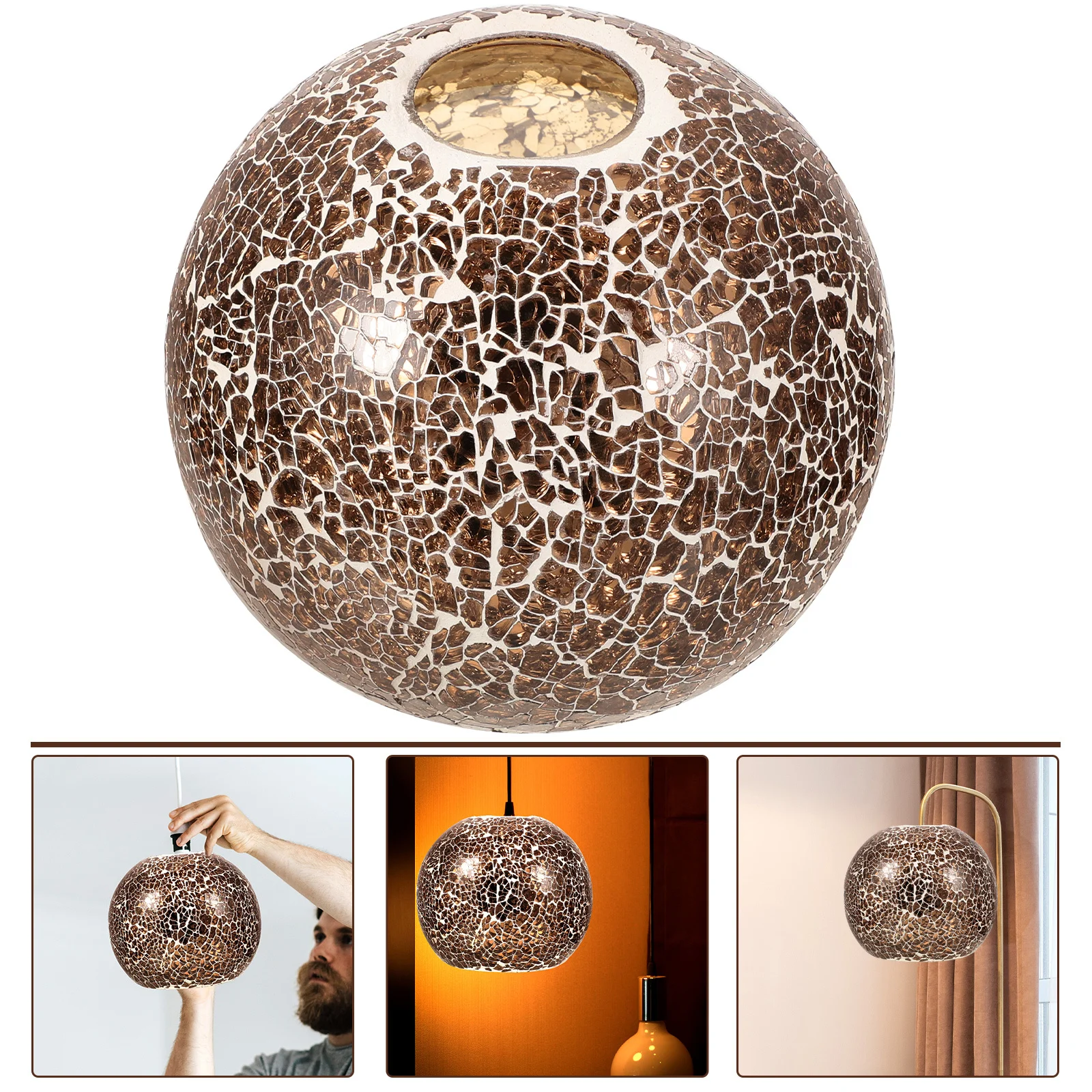 

Винтажный абажур E26 E27, стеклянный глобус, настенная настольная лампа, аксессуар для освещения, прочный стильный домашний декор, маленький абажур