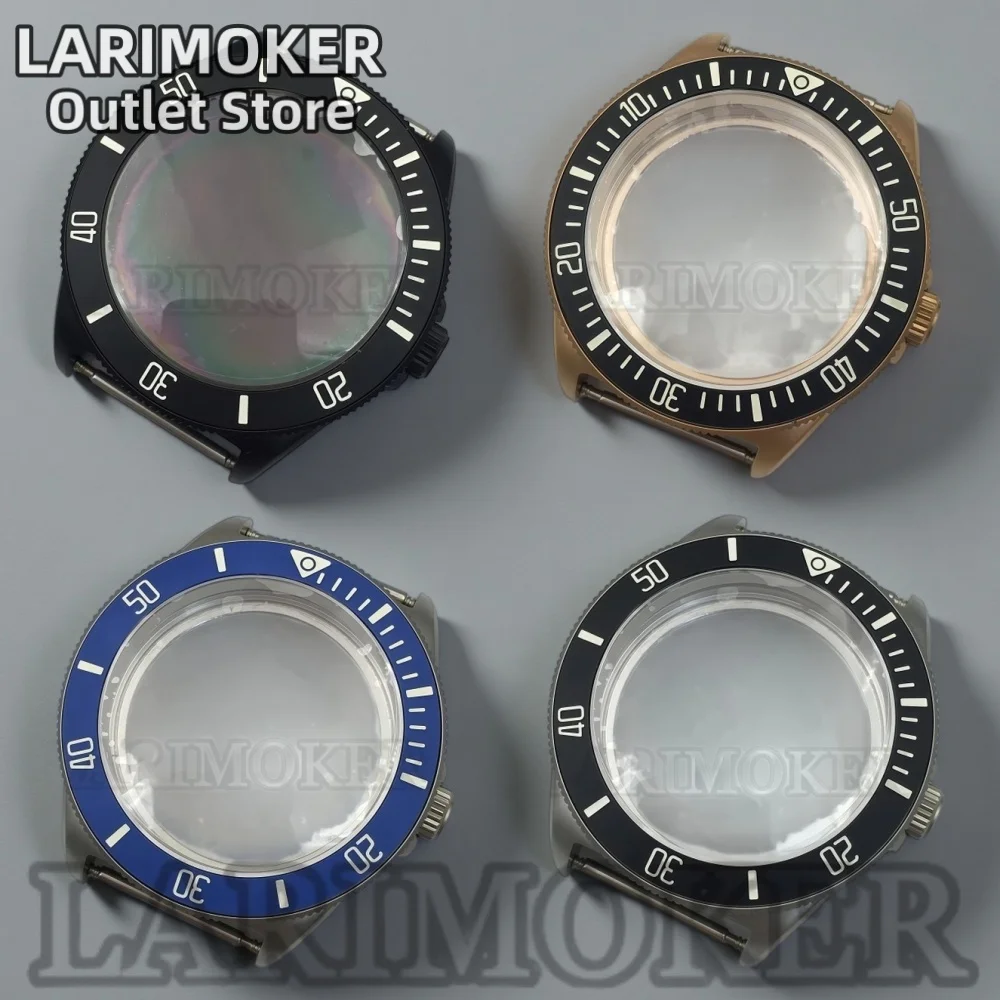 

LARIMOKER 40mm Men's Watch Case Suitable For NH35 NH36ETA PT5000 Movements Domed Glass Sapphire Glass Stainless Steel Waterproor