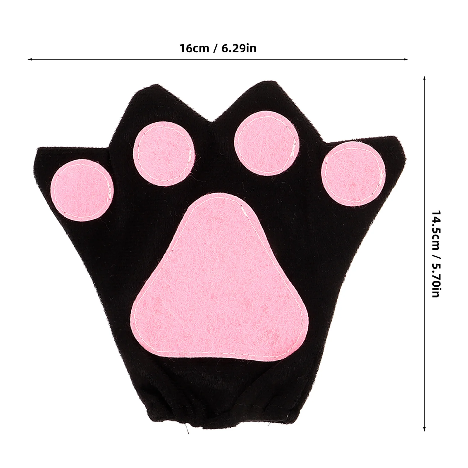 1 زوج قفازات الأداء رائعتين الحيوان باو تصميم لينة تأثيري القفازات لمرحلة مهرجان الحفلات الحيوان باو قفازات تأثيري