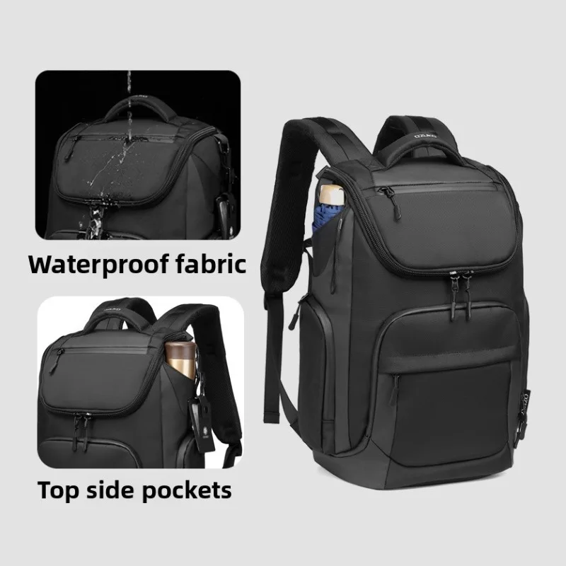 

Рюкзак Деловой рюкзак Мужская пригородная сумка для компьютера большой емкости Дорожный рюкзак Водонепроницаемая школьная сумка