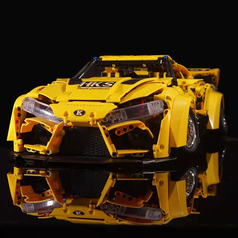 2628 Pcs 1:10 High Tech Technical Supra Sports Car Building Blocks Bricks Low Lying Posture Model Toys Children Christmas Gift