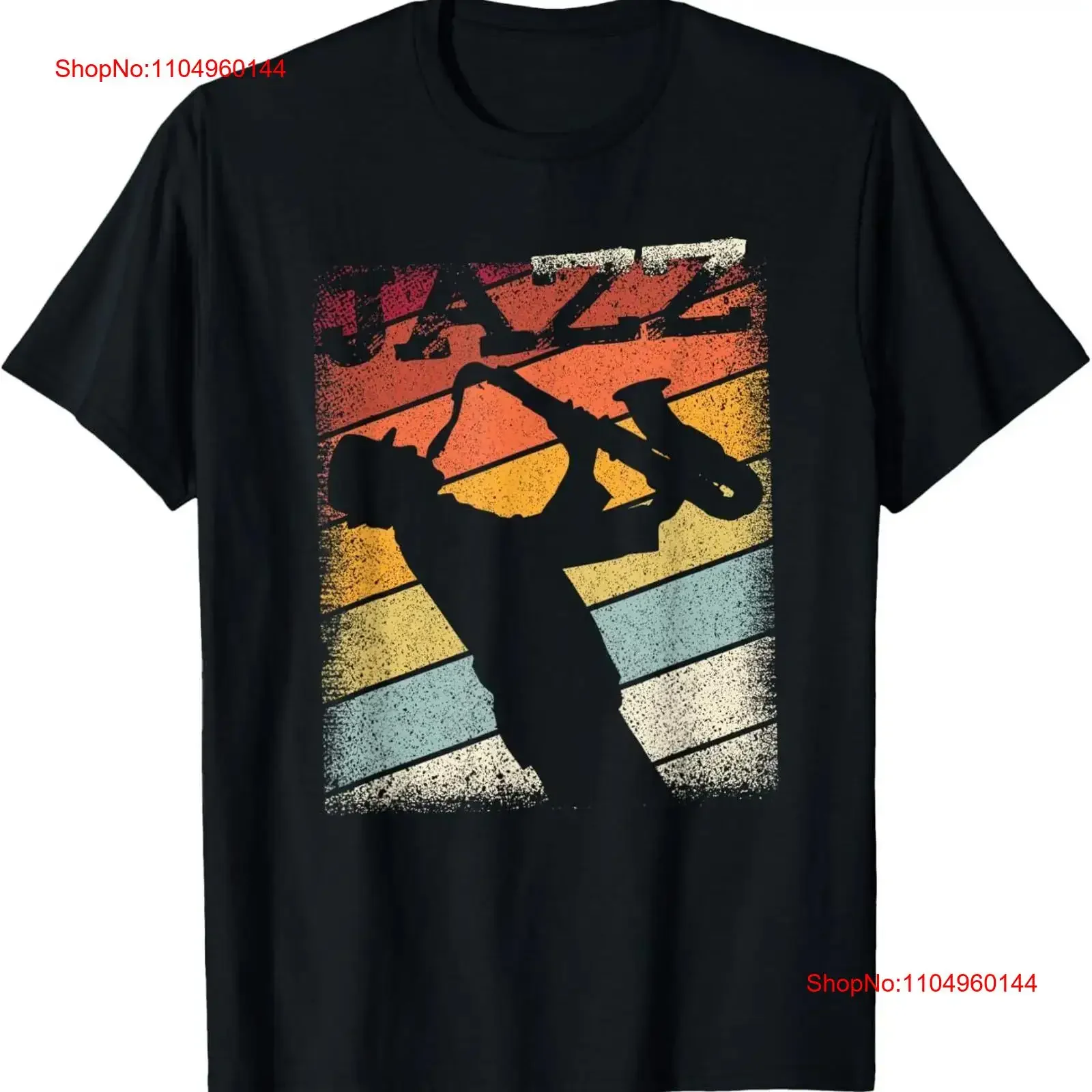 

Music Retro Blues Man plays saxophone jazz T Shirt vintage Washed Slightly fashion homme designer clothes streetwear