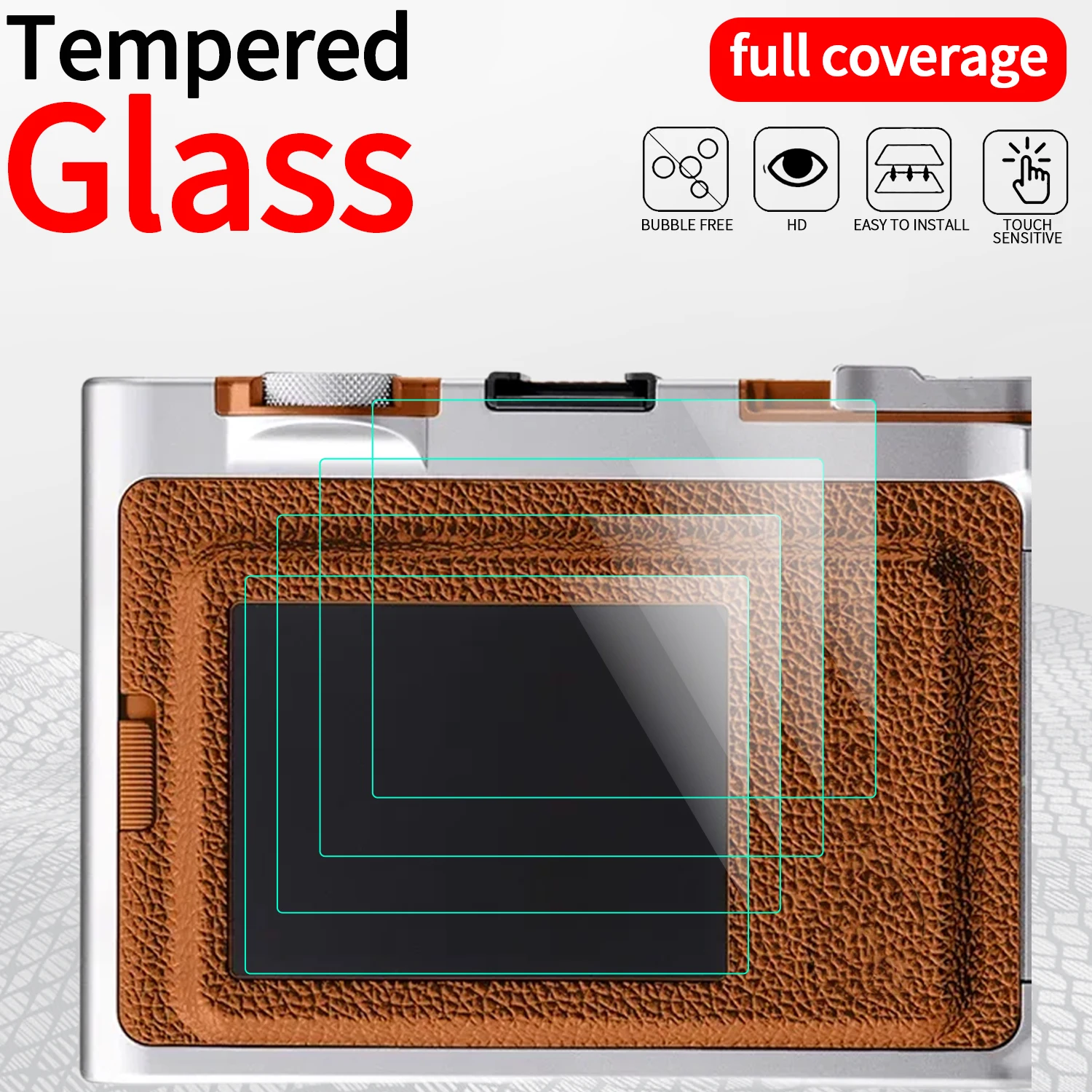 For FUJIFILM Instax Mini Evo Tempered Glass Cameras Screen Protectors HD Clear Anti-scratch Films for Instax Mini Evo Covers