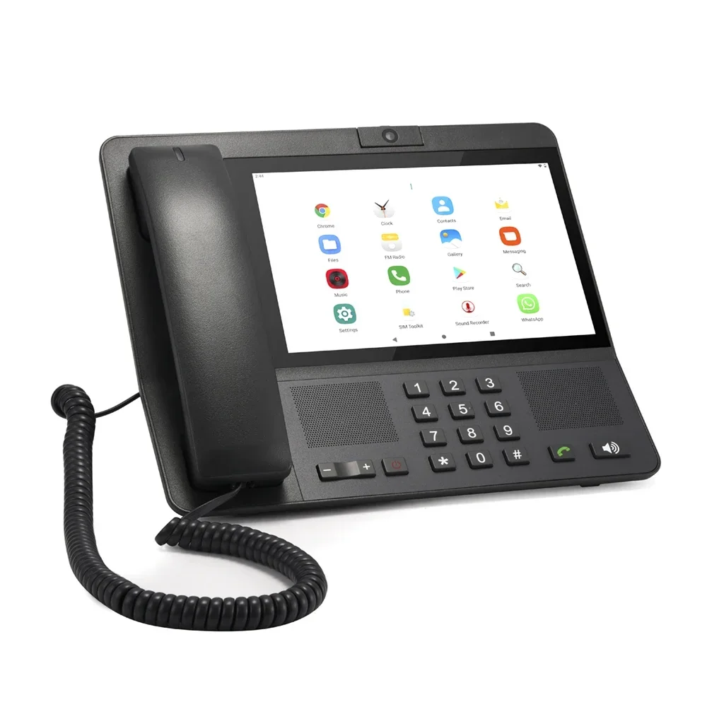 Peiqi مكالمة فيديو 4G LTE GSM بطاقة SIM WIFI فندق المنزل مكتب محطة لاسلكية خط أرضي أندرويد سطح المكتب الهاتف الثابت اللاسلكي