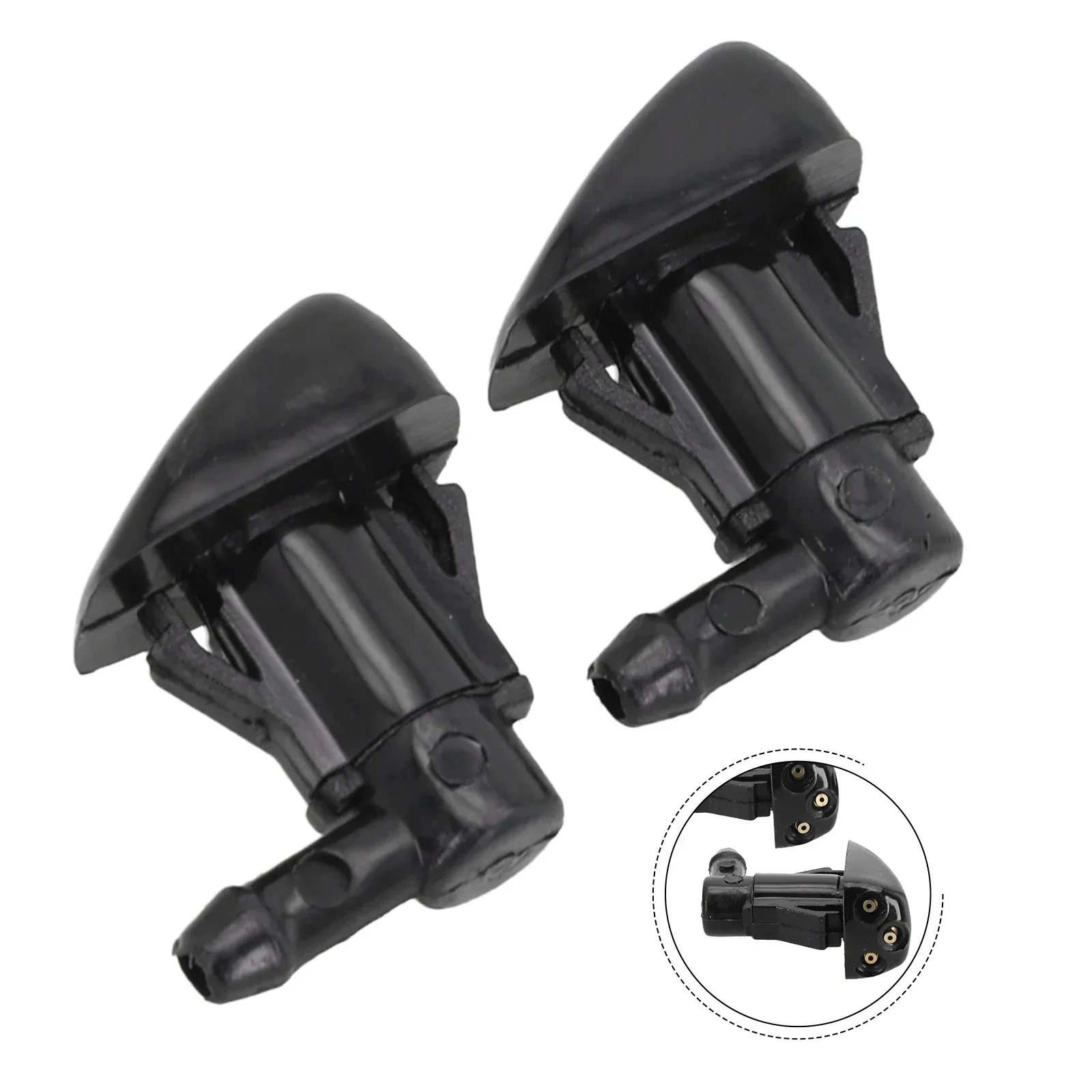 

2pcs Car Windscreen Washer Jet Spray Nozzle For Hyundai For Tucson MK1 2005-2010 For Entourage 2007-2008 For Kia For Spectra5 SX