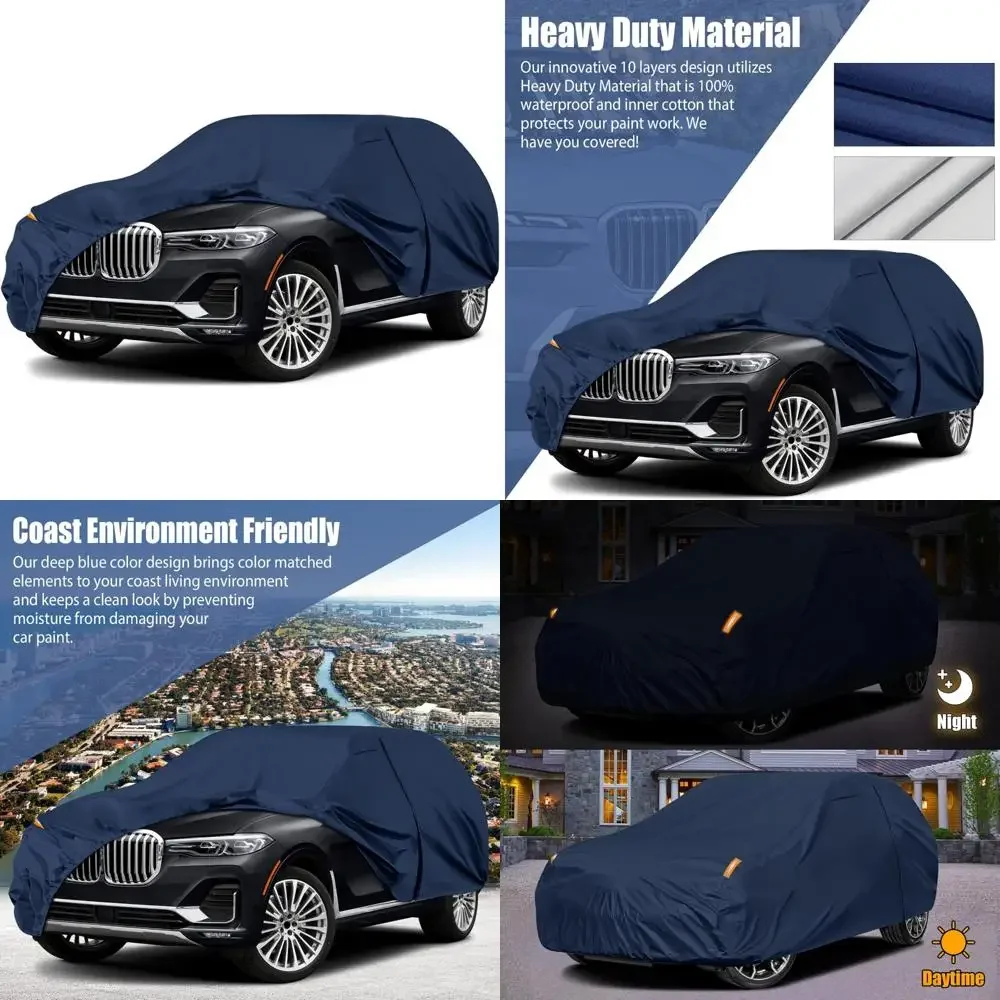 

All-Weather Heavy Duty 10-Layer Car Cover with Cotton Liner for 2019-2026 X7 Models, Waterproof Premium Protection