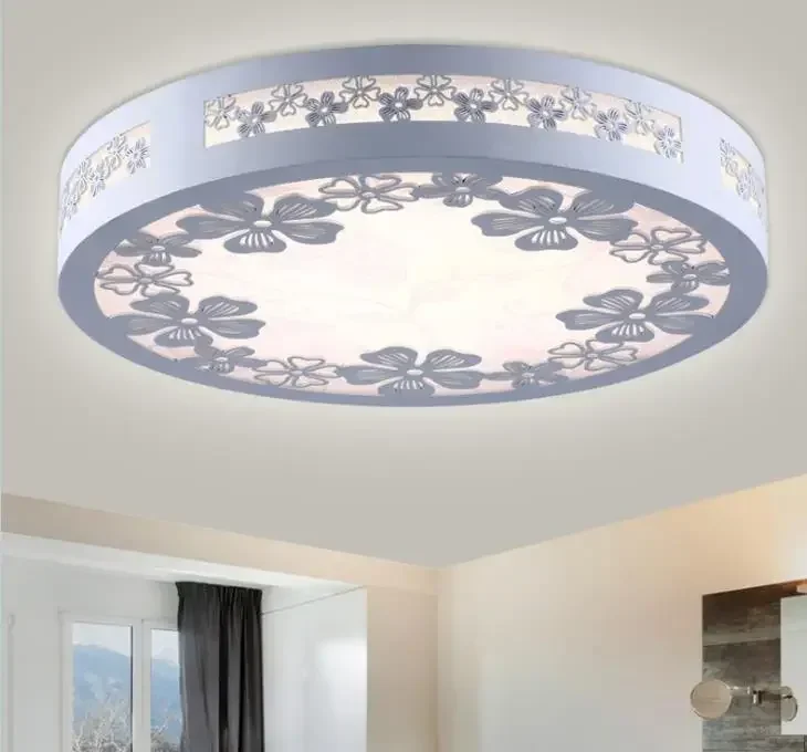 

Led ceiling lamp simple rural wood bedroom lamp circular romantic living room lamp study dining room lighting