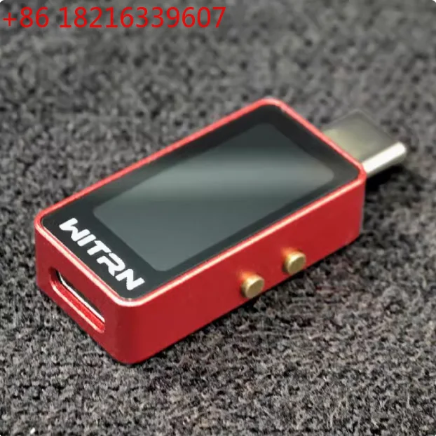 

Красная версия CC1 WITRN USB-тестер напряжения и тока с цифровым дисплеем PD3.1, измеритель мощности Type-C 28В, цветной экран