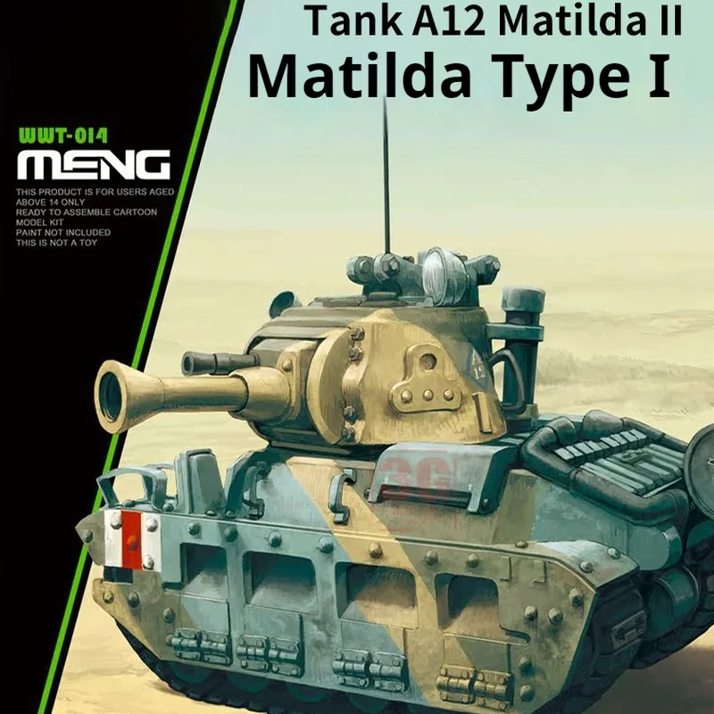 

Модель сборного резервуара Meng Q версии Wwt-014 Matilda Ii пехотный Танк нет клея, требуемая игрушка, подарок, орнамент