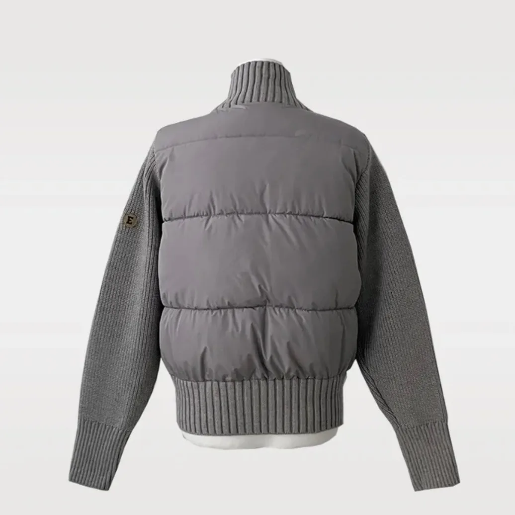 السيدات شيك الشتاء الصوف مزيج أسفل Jaet ort معطف مبطن أبيض دافئ الكورية Sle تخفيف طويل Sve الملابس القطنية #5