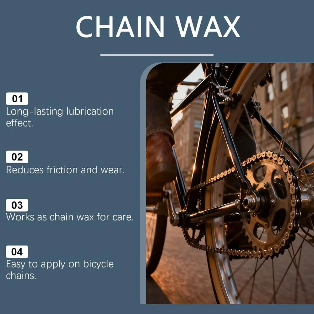 Fahrradkettenwachs auf Wachsbasis 120ml Langanhaltender Rostschutz Fahrradschmiermittel für Antriebsstrang Radfahrwerk Metallteile – Detail 11