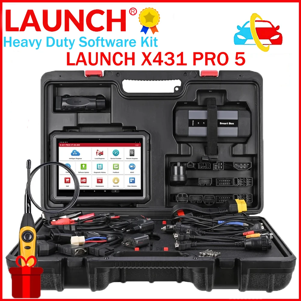 

2024 New LAUNCH X431 PRO 5 PRO5 J2534 ECU Programming OBD2 Scanner Heavy Duty Software Kit Car Diagnostic Tools pk X-431 V+