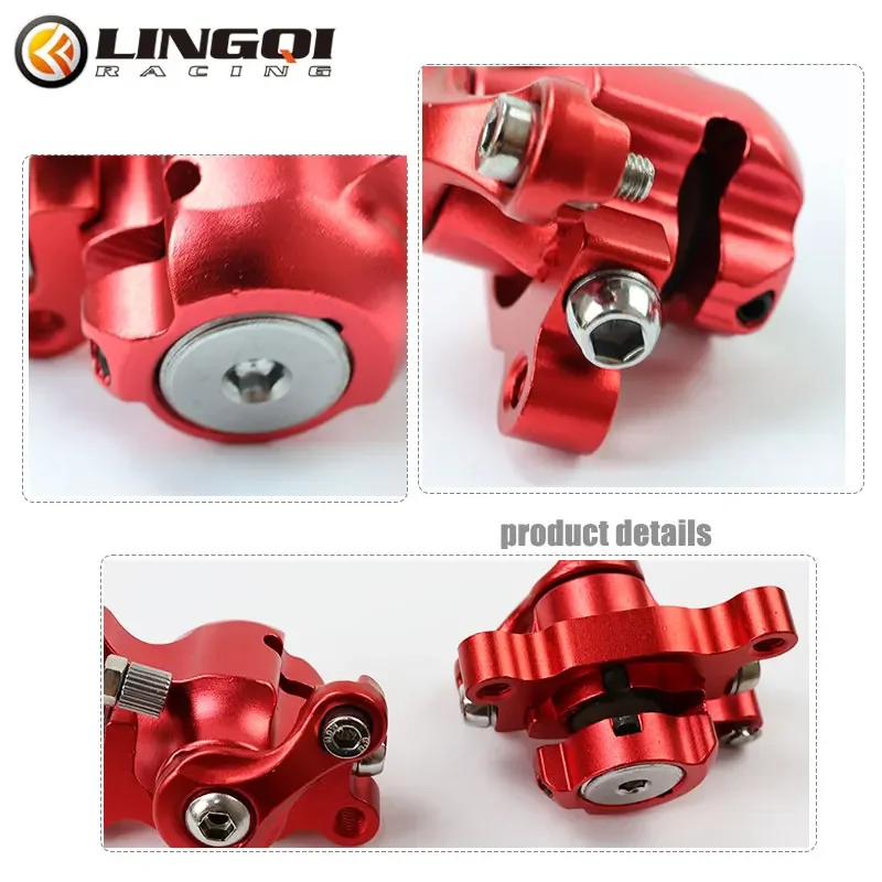 ONLEEYPP Mini Moto 47cc 49cc Motorcycle CNC Hydraulic Disc Brake Pump Caliper Fit For Dirt Pocket Bike ATV Quad Kart Off Road