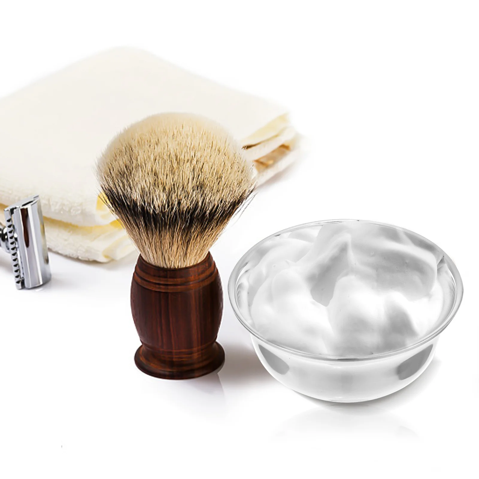 

Stainless Steel Shaving Bowl Grooming Soap Cream Cup Metal Mug Foaming Anti Skid Bottom Wet Shaving Experience