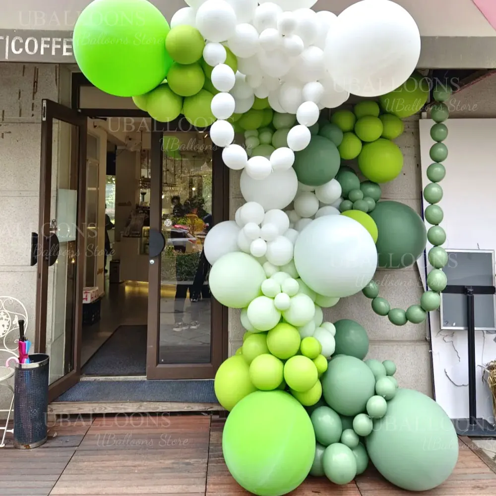 18 بوصة بالونات خضراء كبيرة 2/5/10 قطعة كبيرة ضوء حكيم لورين بالون أخضر لعيد ميلاد الزفاف استحمام الطفل حفلة عيد الميلاد ديكور