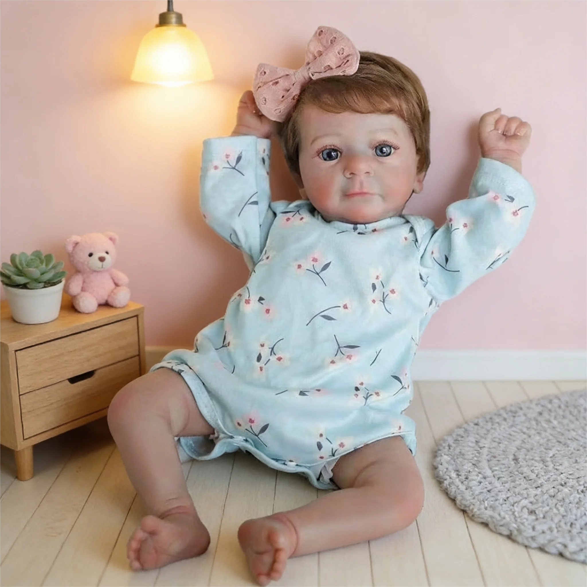 18-Inch Reborn Baby Dolls  - Realistic Newborn, Soft Weighted  Body, Adorable Poseable Real Life Doll– Gift for Kids Age 3+