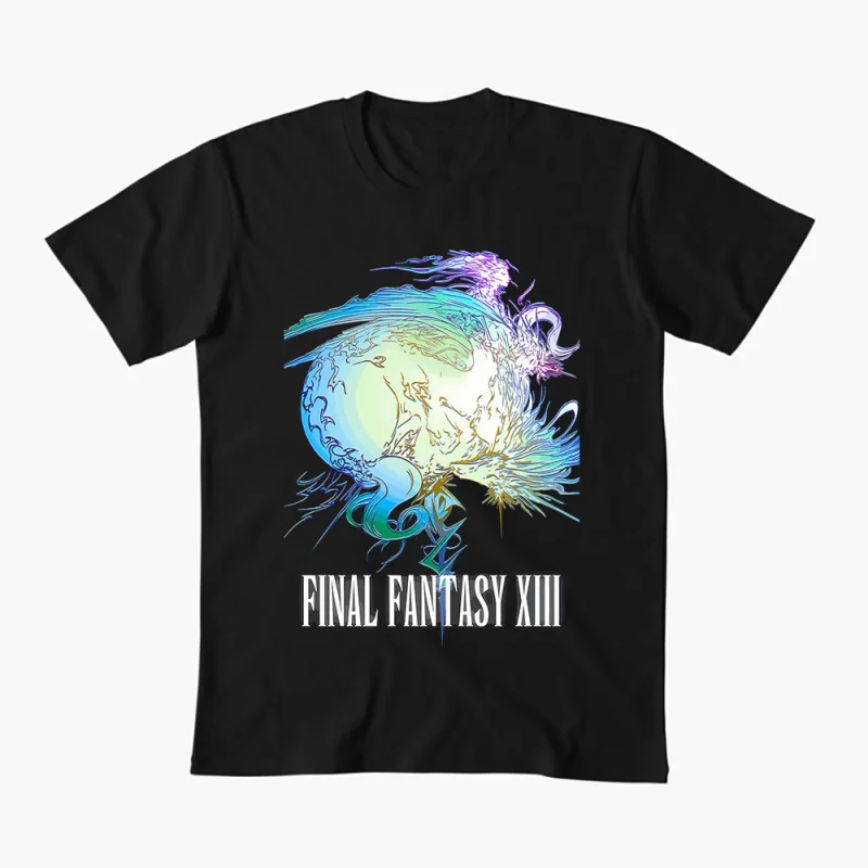 Camiseta de regalo con logotipo de Final Fantasy XIII para jugadores de videojuegos RPG, ropa gráfica de manga corta 100% algodón, tops de todas las tallas S-6XL