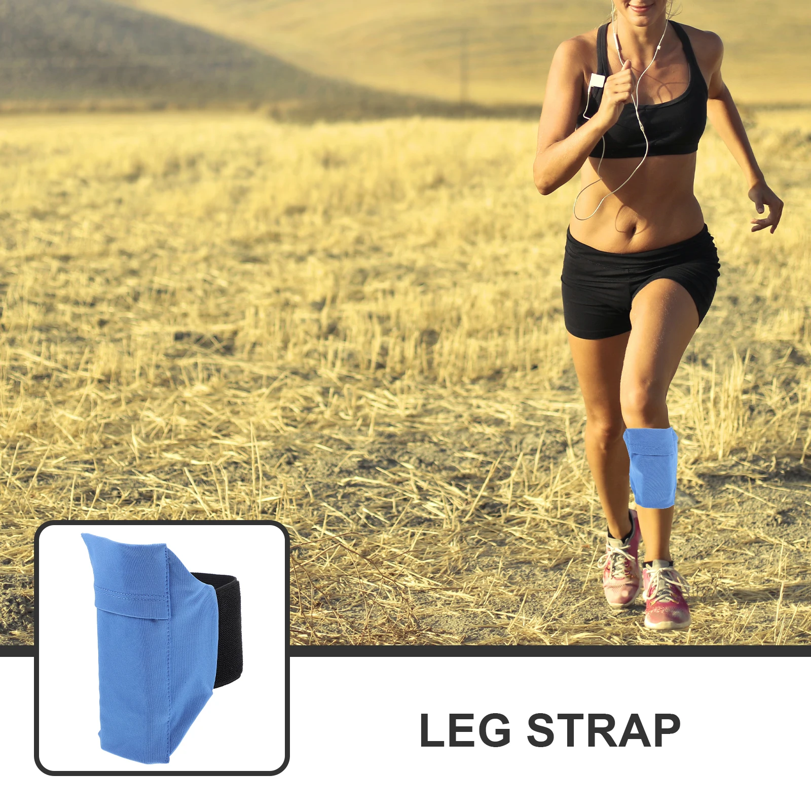 Sports Leg Phone Bag Elastic Adjustable Strap Running Cycling Travel Outdoor Mobile Phone Calf Holder for Workout Hunting