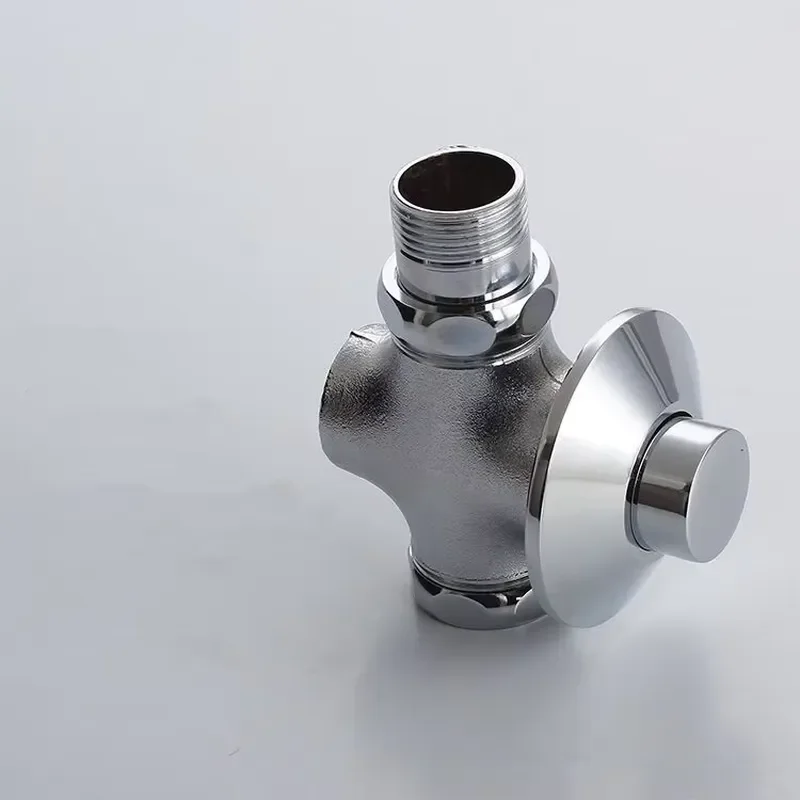 Chrome Brass Toilet Flush Valve Button High Quality Advanced Replacement Part for Bathroom WC Cistern Repair Durable Metal
