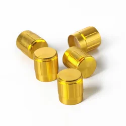 5 piezas WH148 15*17mm tapa de perilla de potenciómetro tapas de perilla de aleación de aluminio dorado