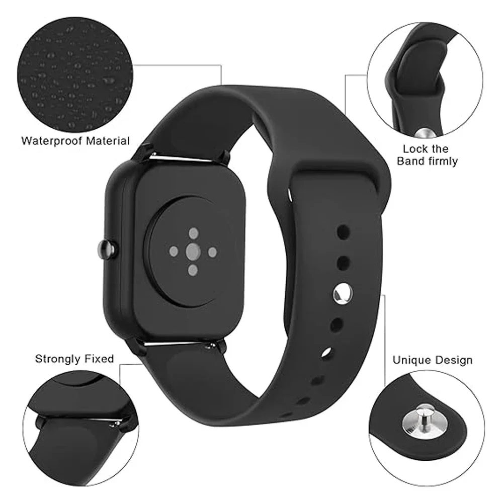 20mm 22mm Strap For Amazfit gts/4/3/2/gts2/4 Mini/Gtr4/3/2/2e/47mm Silicone correa Bracelet Watchabnd Amazfit bip 6 5 watch Band