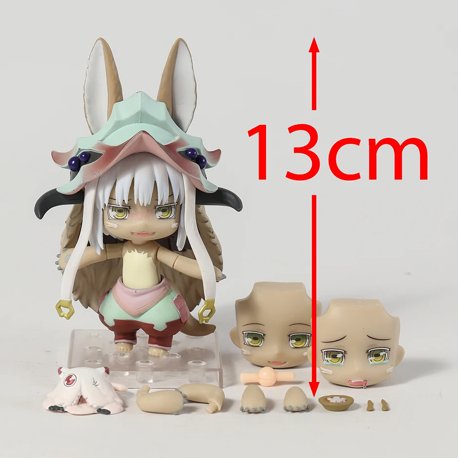 Cartoon Made in Abyss #939 Nanachi Figure Anime Assemble Change Face Kawaii Q Version Doll Bondrewd Figura Collection Model Toys