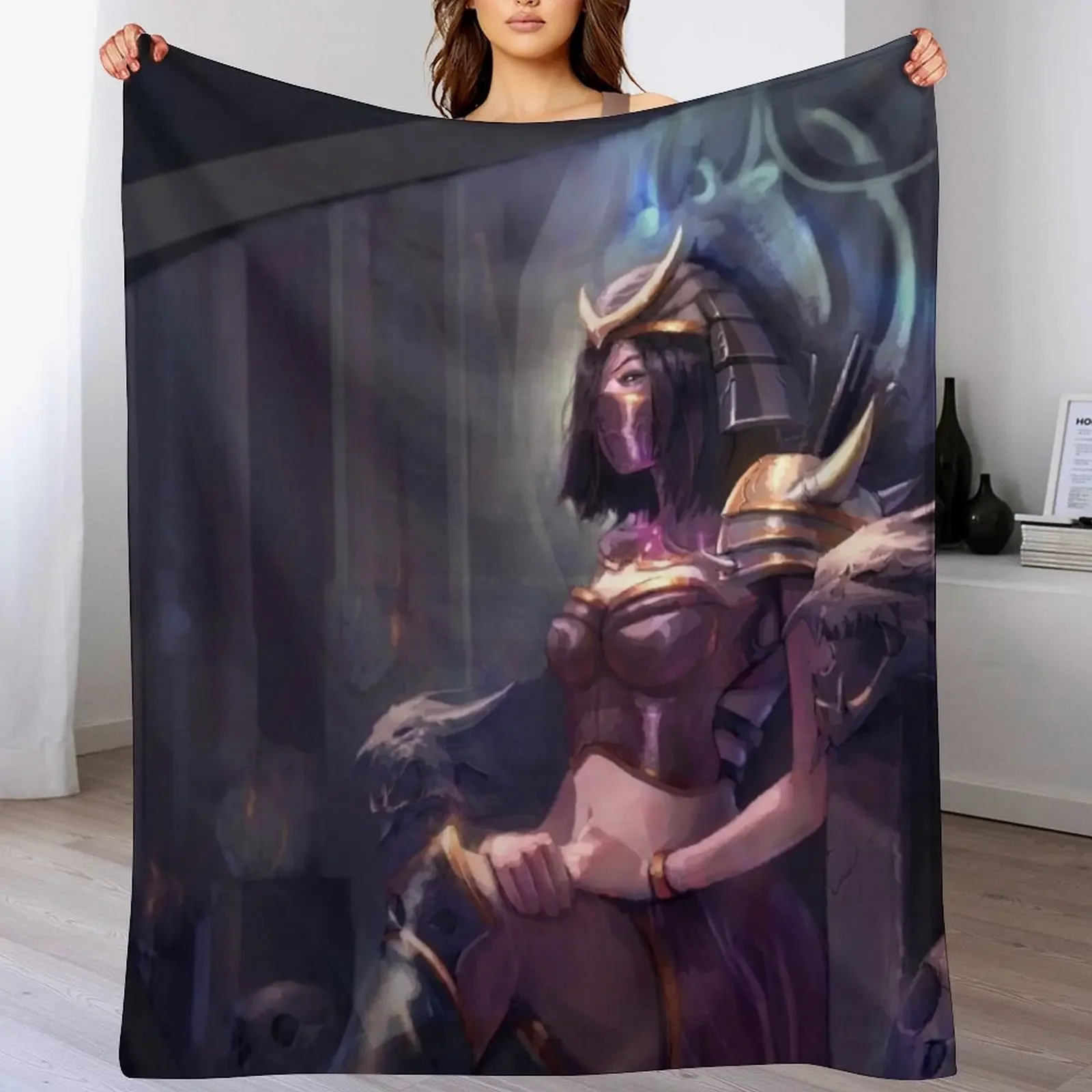 

Mileena Mortal Kombat Throw Blanket Decorative Beds Single Plaid Large Blankets