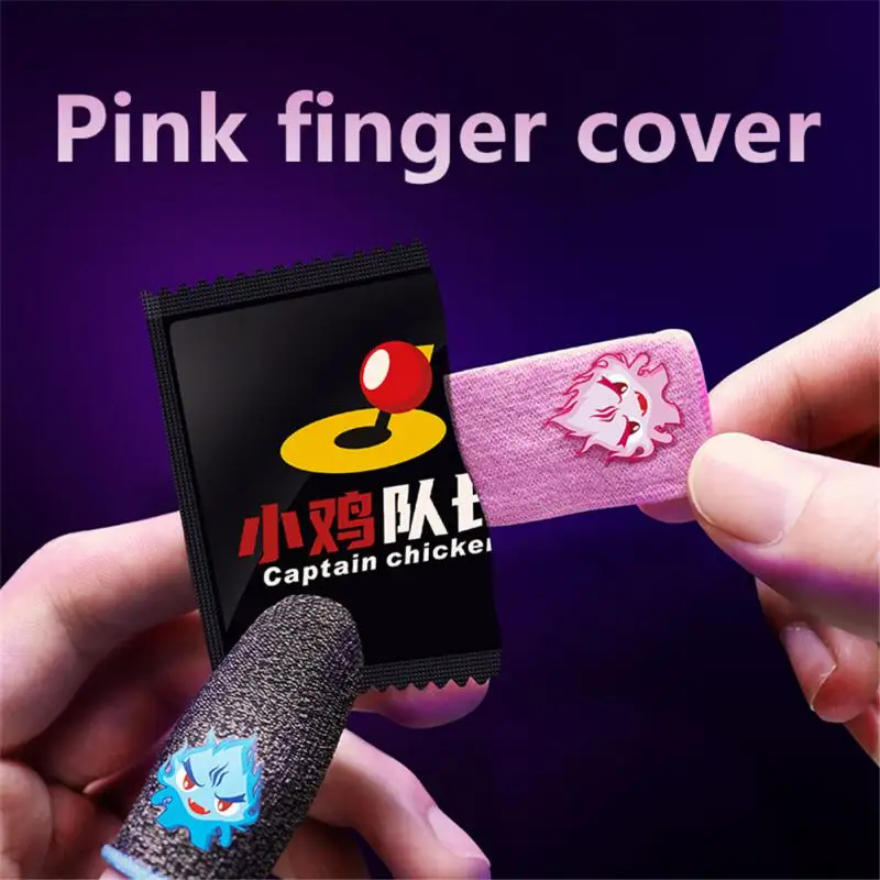 1pair Gaming Finger Sleeve Breathable Fingertips For PUBG Mobile Games Touch Screen Finger Cots Cover Sensitive Mobile Touch