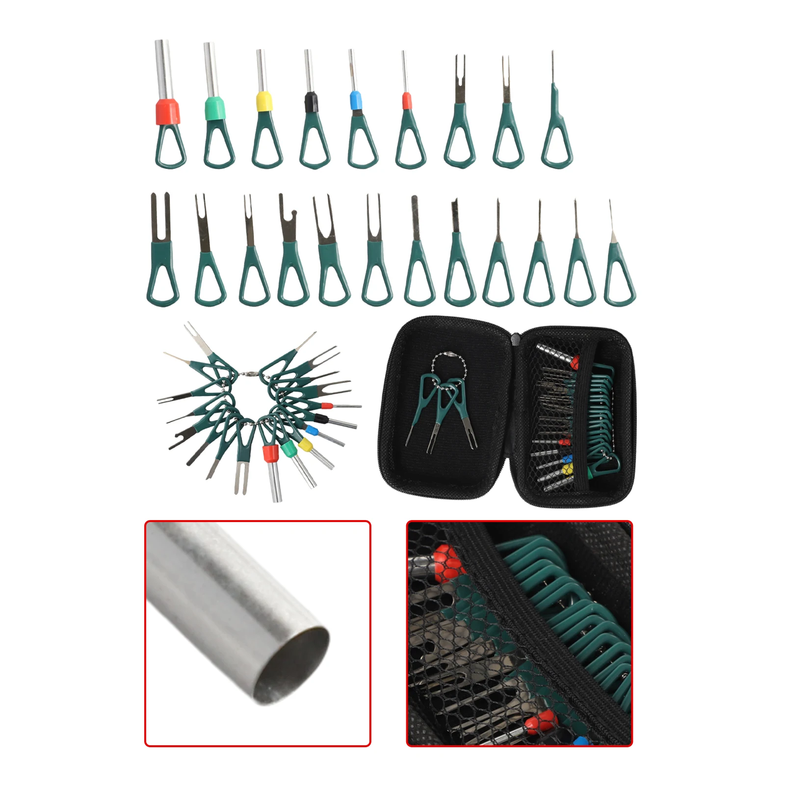 Herramienta de extracción Kit de herramientas de extracción de terminales de coche Número OEM Parte Nombre Pin Liberación Kit de herramientas de extracción