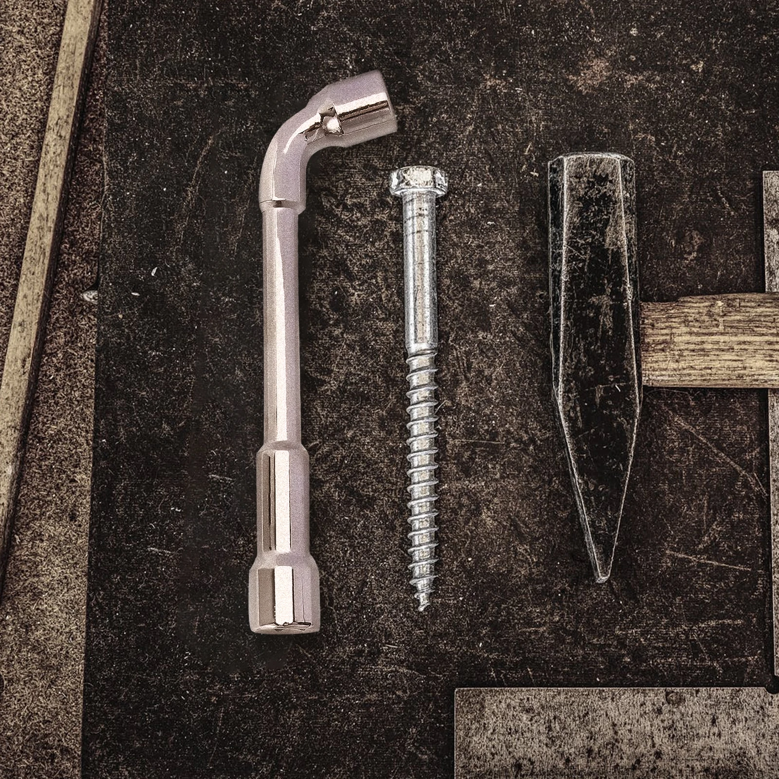 

Dual Head Polished 13Mm Silver Durable Repair Tool Home Factory Use Premium Smoke Spanner Smoke Polished Wrench Dual Head