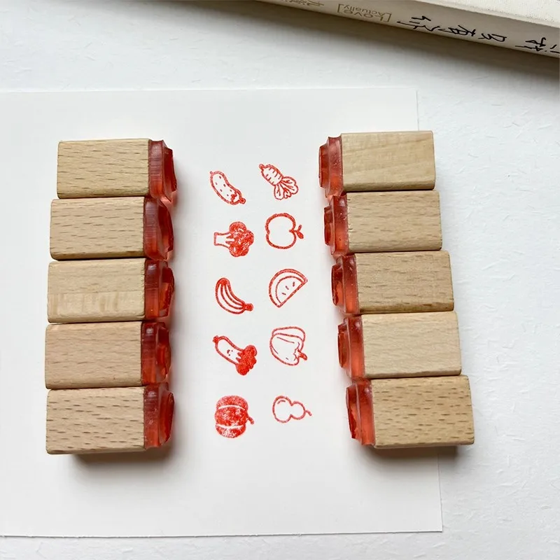 

Деревянные штампы для журналов, журналов, печать для скрапбукинга для карточек «сделай сам», 1x1 см