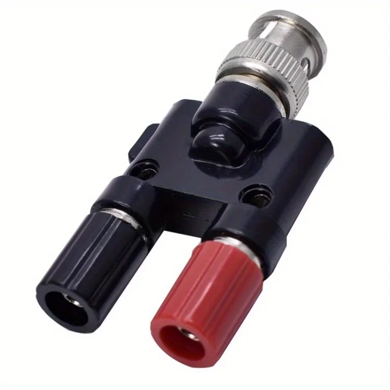 1pcs BNC Male To Female Banana Dual Binding Posts Adapter Covert From BNC Plug Male Pin Covert To Banana Jack Female Socket image 2