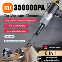 Xiaomi 350000PA Car Vacuum Cleaner Wireless 6 In 1 Cordless Handheld High Power Rechargeable Strong Suction Blowing Cleane