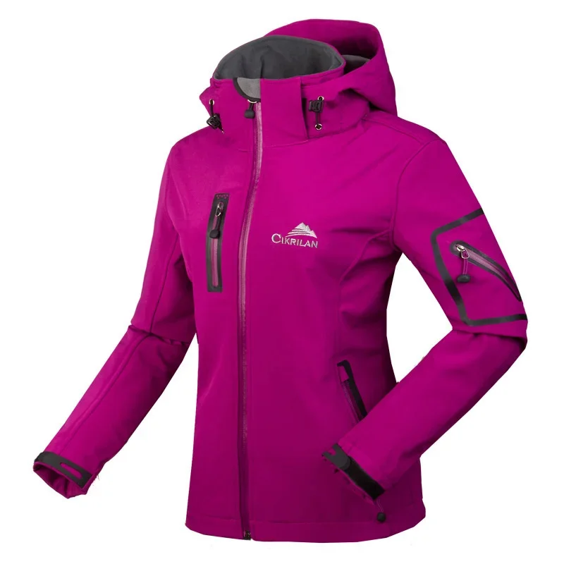 Imagem -04 - Cabolsa Impermeável Respirável Softshell para Mulheres Windbreaker Resistente à Água Esporte ao ar Livre Escalada Caminhadas Camping Pesca Inverno