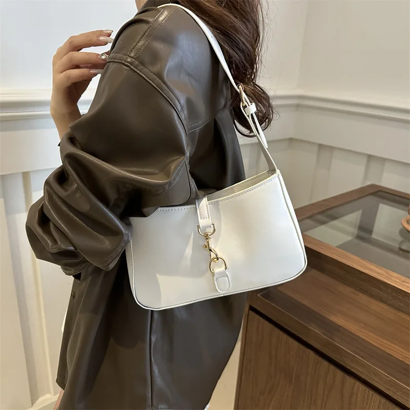 Bolso de mujer de estilo urbano a la moda, gran oferta de la temporada, bolso de hombro versátil de cuero PU para la temporada de verano, diseño sencillo, Fre...